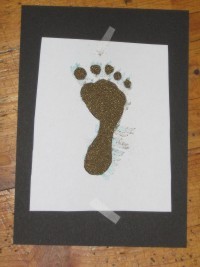 golden footprint notebook