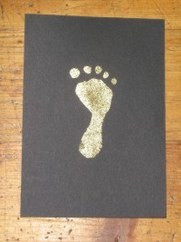 golden footprint notebook